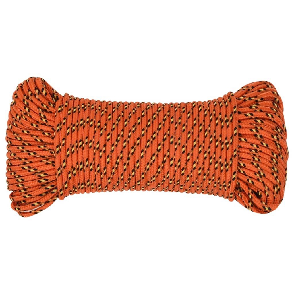 VidaXL Boottouw Oranje 4mm 50m - 53% Korting!