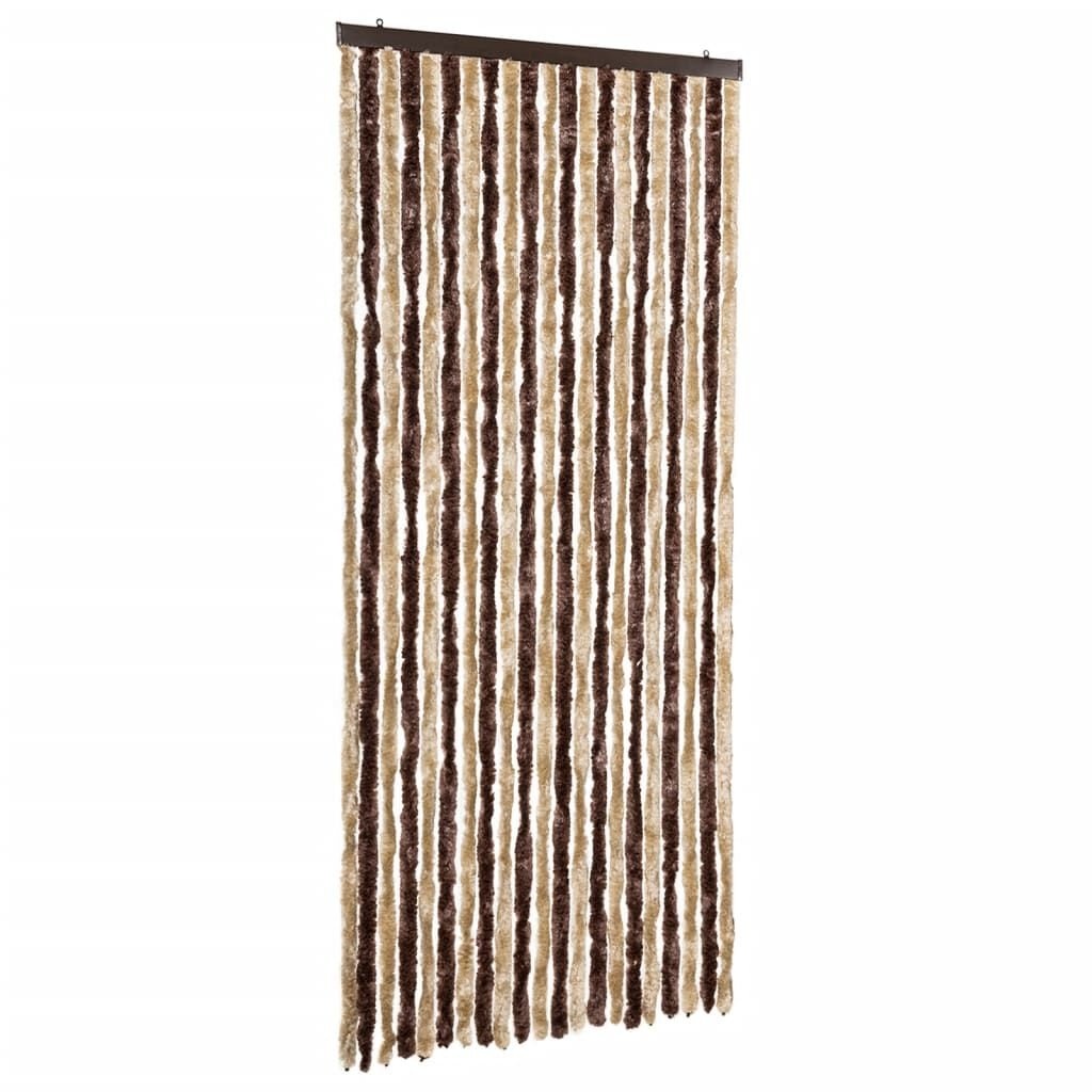 VidaXL Vliegengordijn 90x220 Beige/Bruin - 46% Korting!