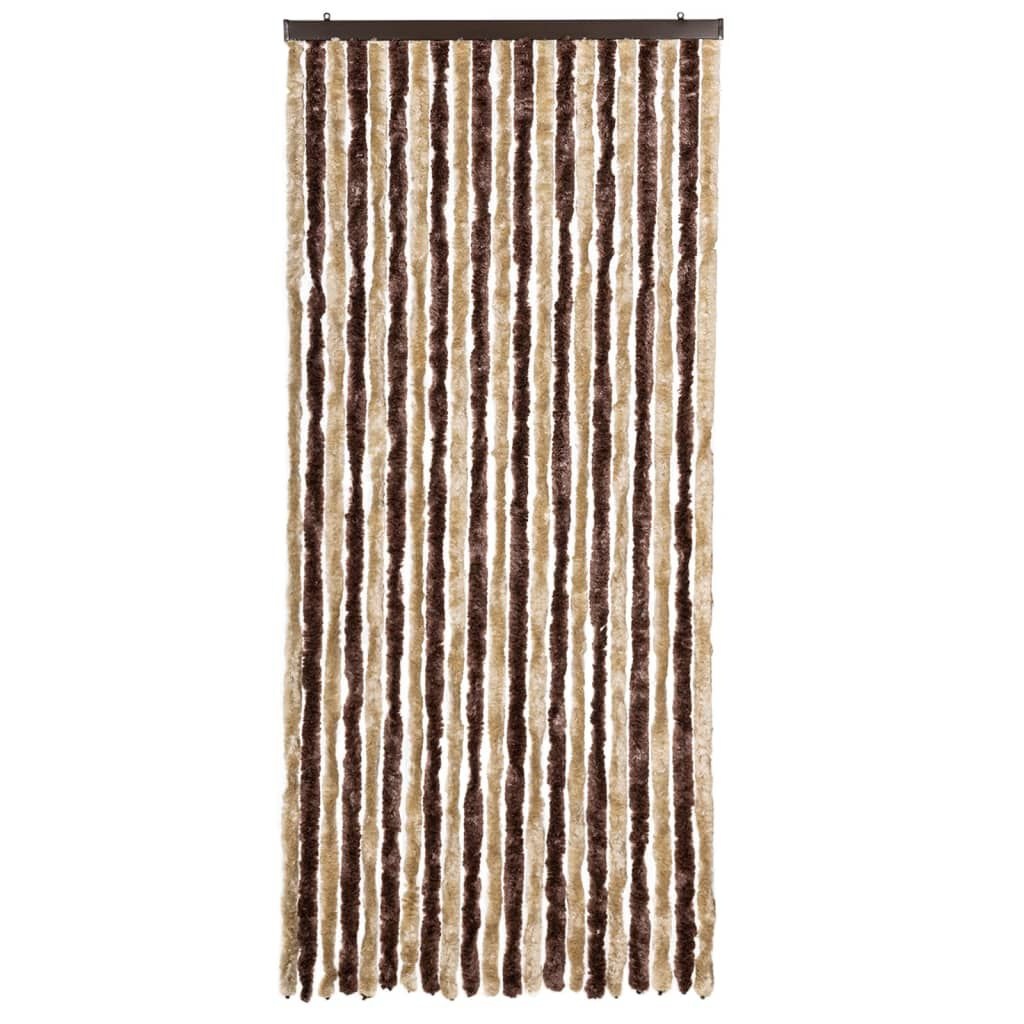 VidaXL Vliegengordijn 90x220 Beige/Bruin - 46% Korting!