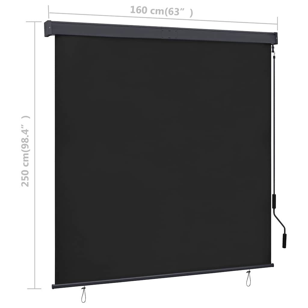 VidaXL Rolgordijn Buiten 160x250 Antraciet - 56% Korting!