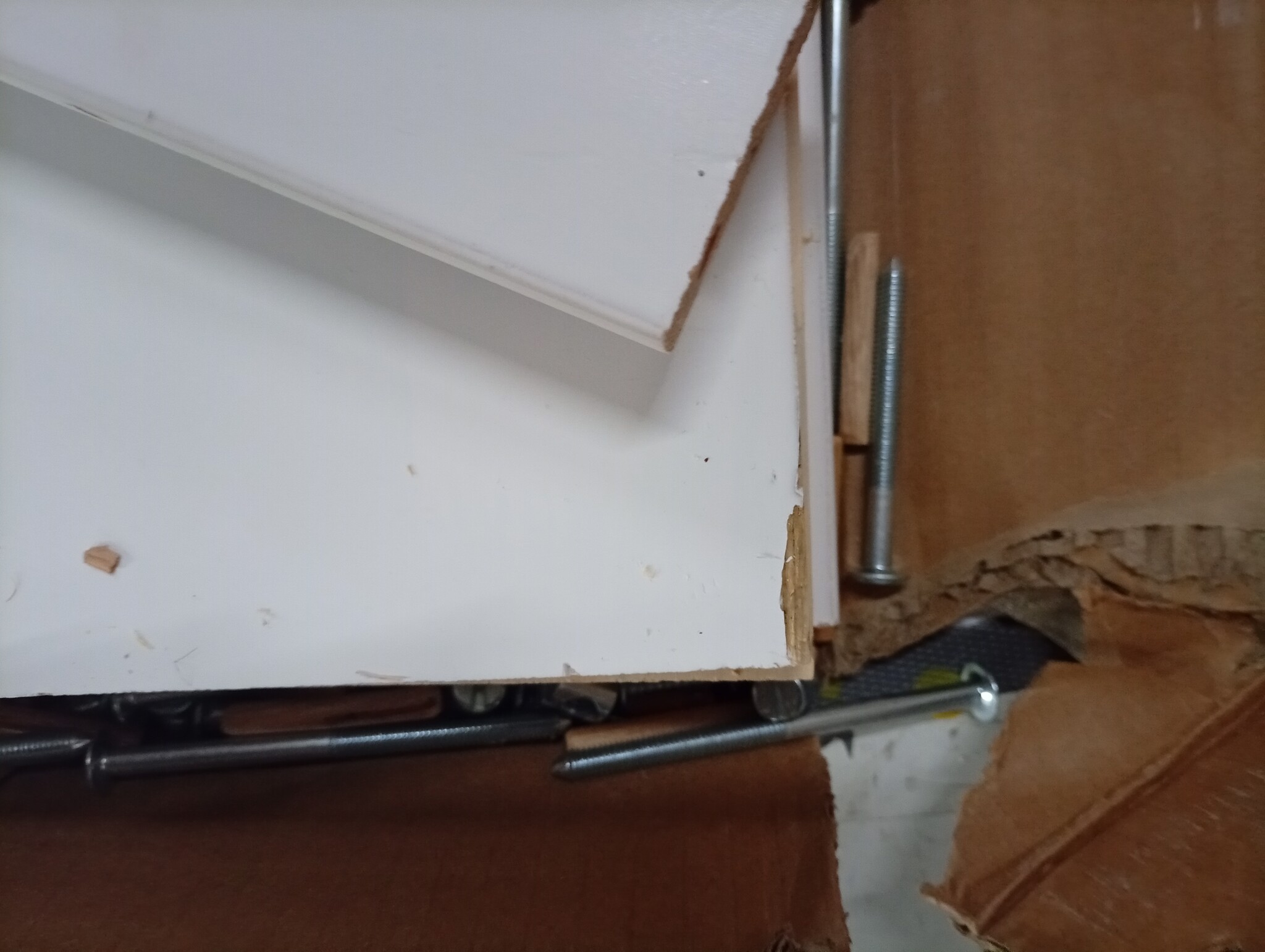 Opbergbox Grenenhout Wit - 110cm - 70% Korting! (Montage Defect)