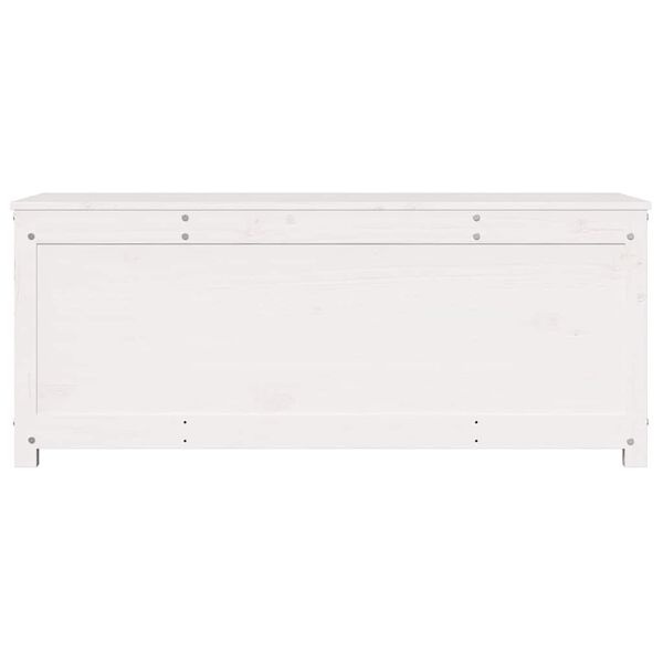 Opbergbox Grenenhout Wit - 110cm - 70% Korting! (Montage Defect)