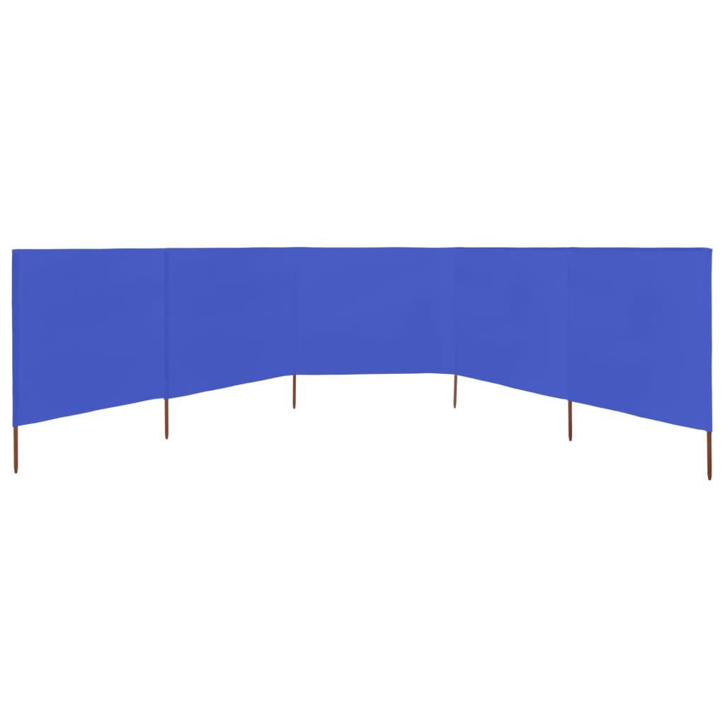 Windscherm 600cm Azuurblauw - 64% Korting! (Beschadigd)
