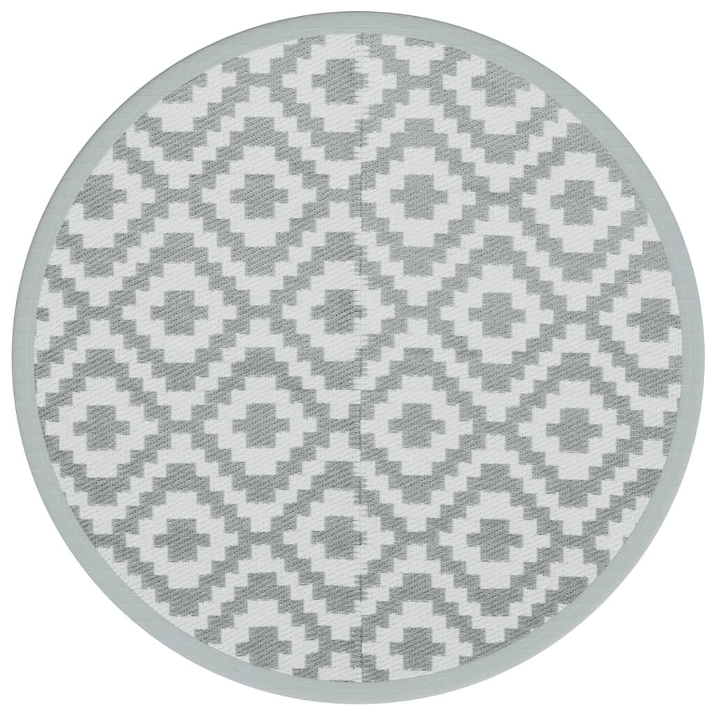 vidaXL Buitenkleed ARAKIL Ø200cm Grijs - 51% Korting!