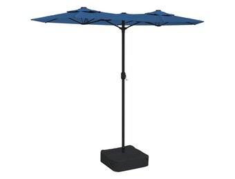 vidaXL Parasol LED 316x240cm Azuurblauw - 61% Korting!