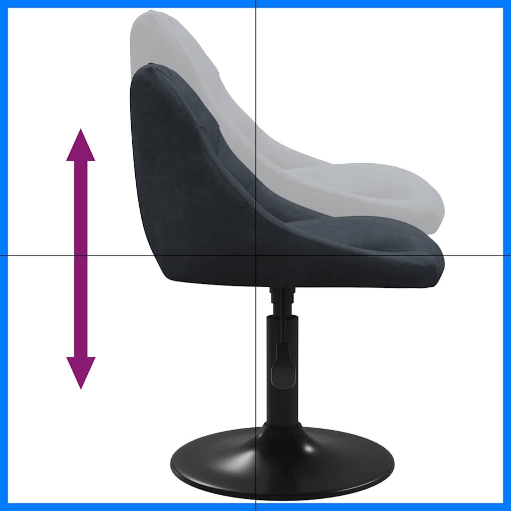 VidaXL Barkruk Fluweel Donkergrijs - 64% Korting!