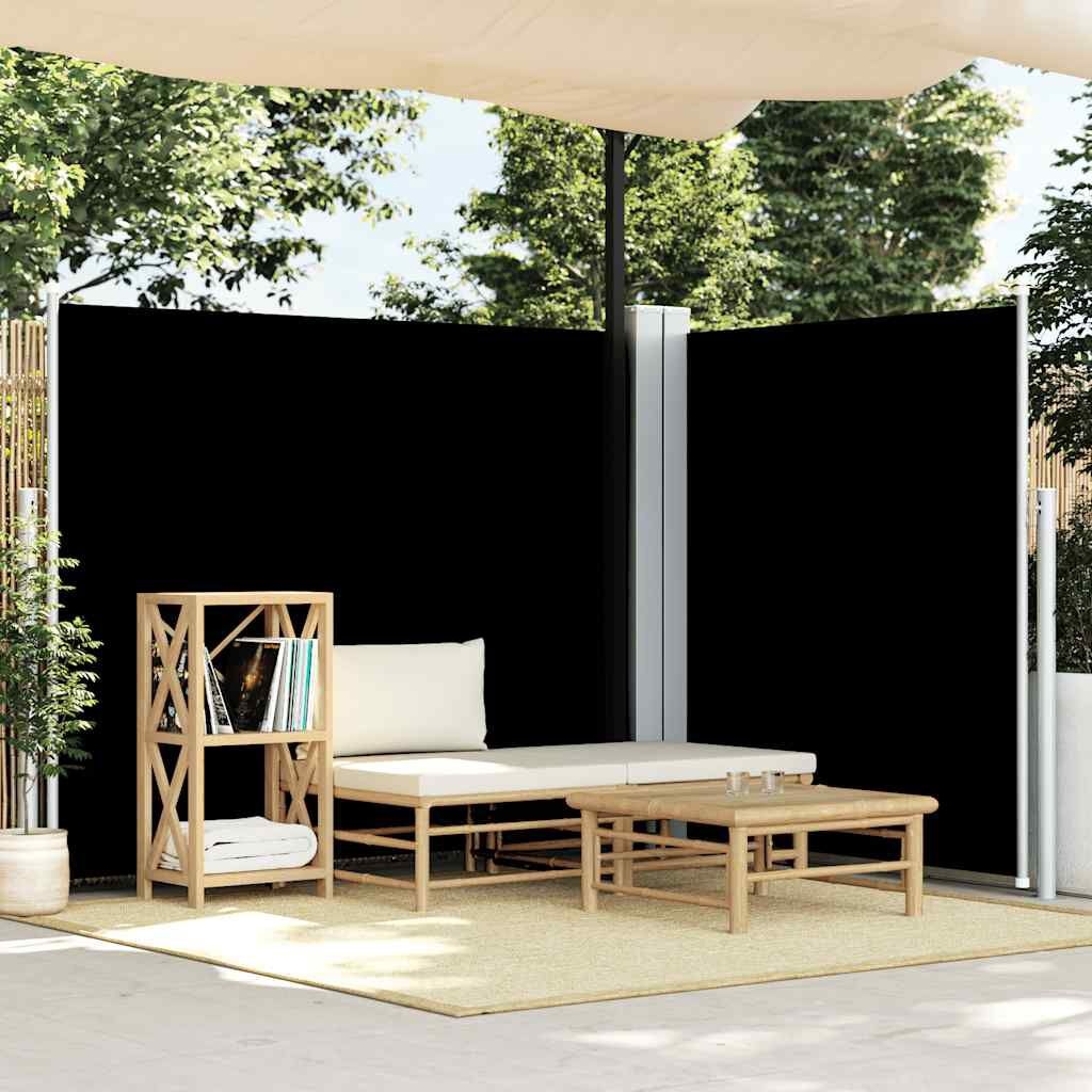vidaXL Uittrekbaar Windscherm 180x600cm Zwart -61% Korting!