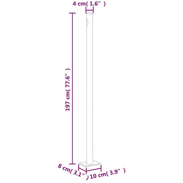 Tuinscherm Uittrekbaar 200x600cm Grijs - 47% Korting!