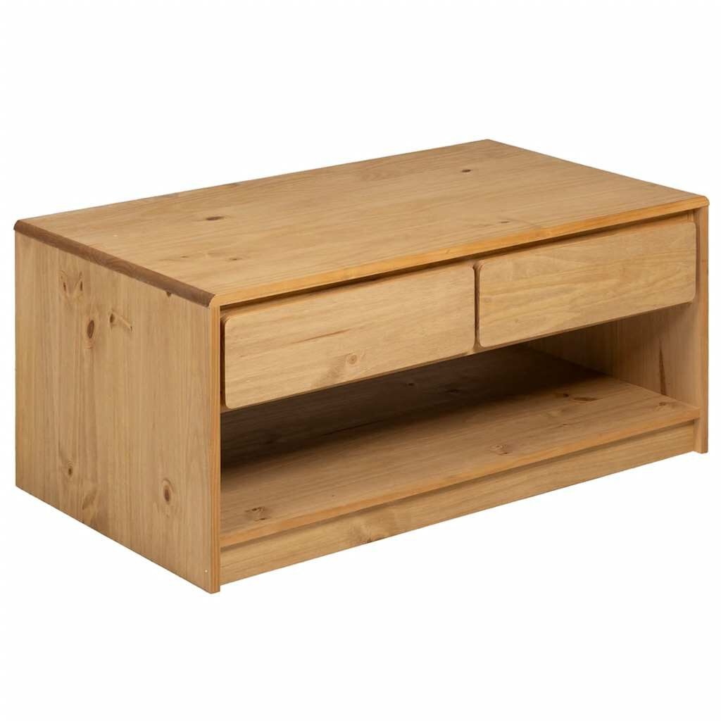 Salontafel Grenenhout Eiken - SAUDA - 55% Korting!