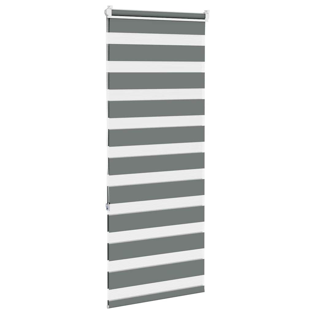 Zebra rolgordijn 60x150cm donkergrijs -53% korting!