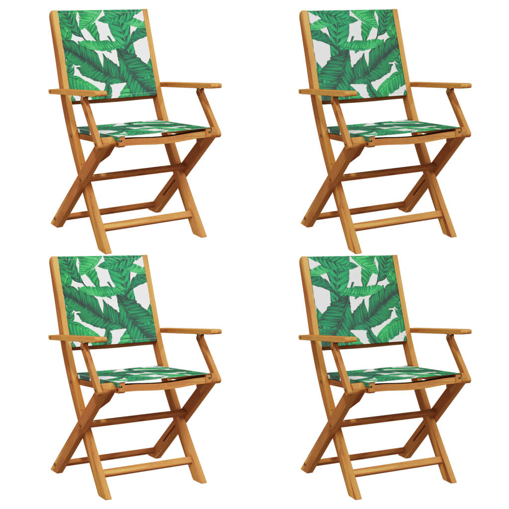 vidaXL Tuinstoelen (4x) Inklapbaar Groen -56%