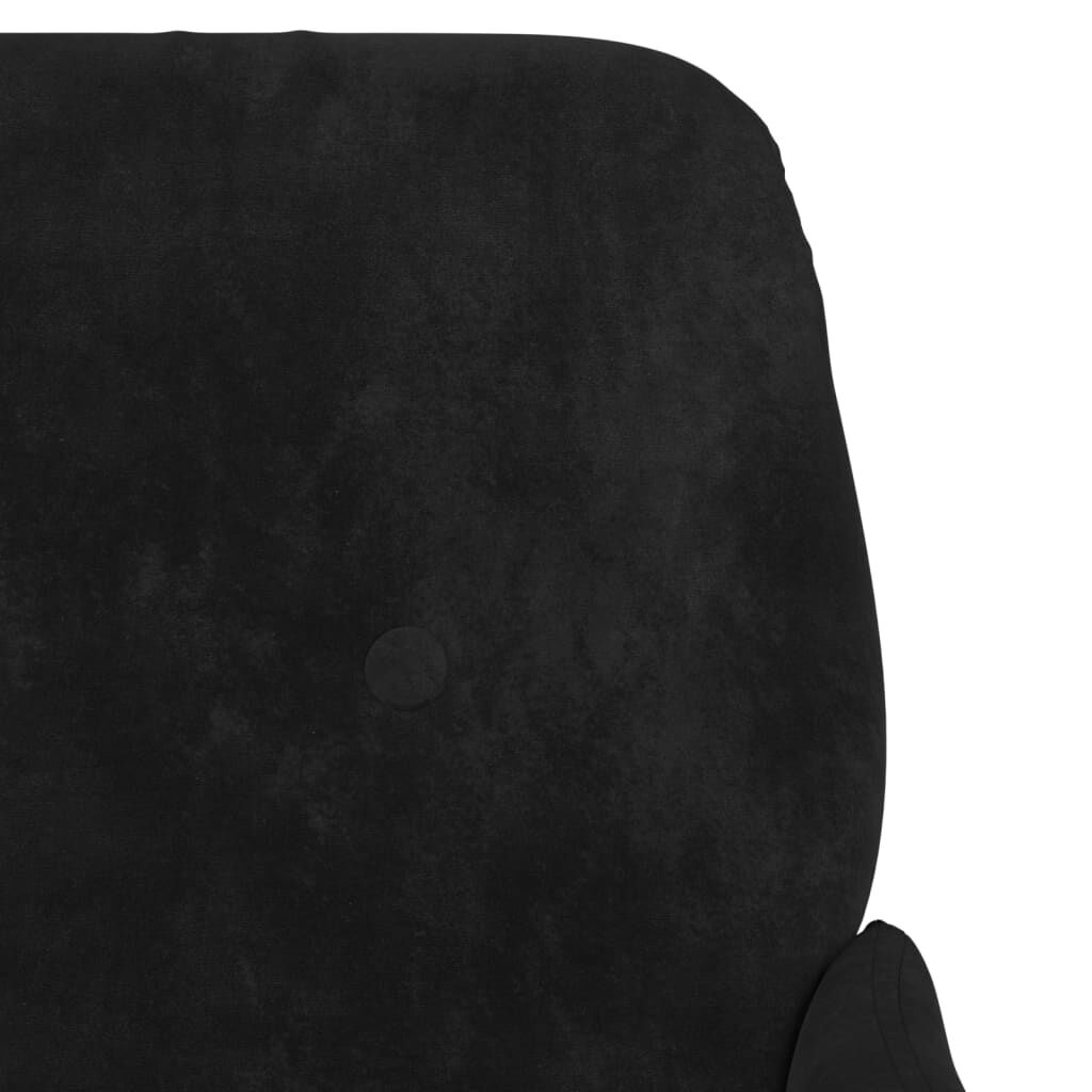 Luxe Velvet Fauteuil Zwart - 62x79x79 cm - 40% Korting!