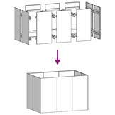 vidaXL Plantenbak RVS 120x80x80cm - 56% Korting!