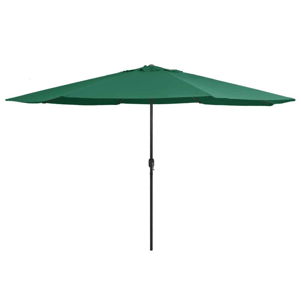 vidaXL Parasol 390cm Groen - 46% Korting! (Zo Goed Als Nieuw)