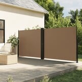 VidaXL Uittrekbaar Windscherm 180x1000cm Taupe - 46% Korting!