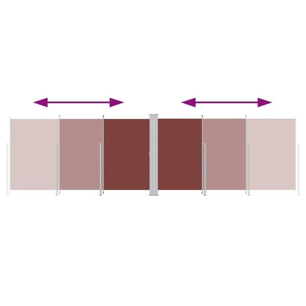 VidaXL Uittrekbaar Windscherm Bruin 180x600cm - 64% Korting!