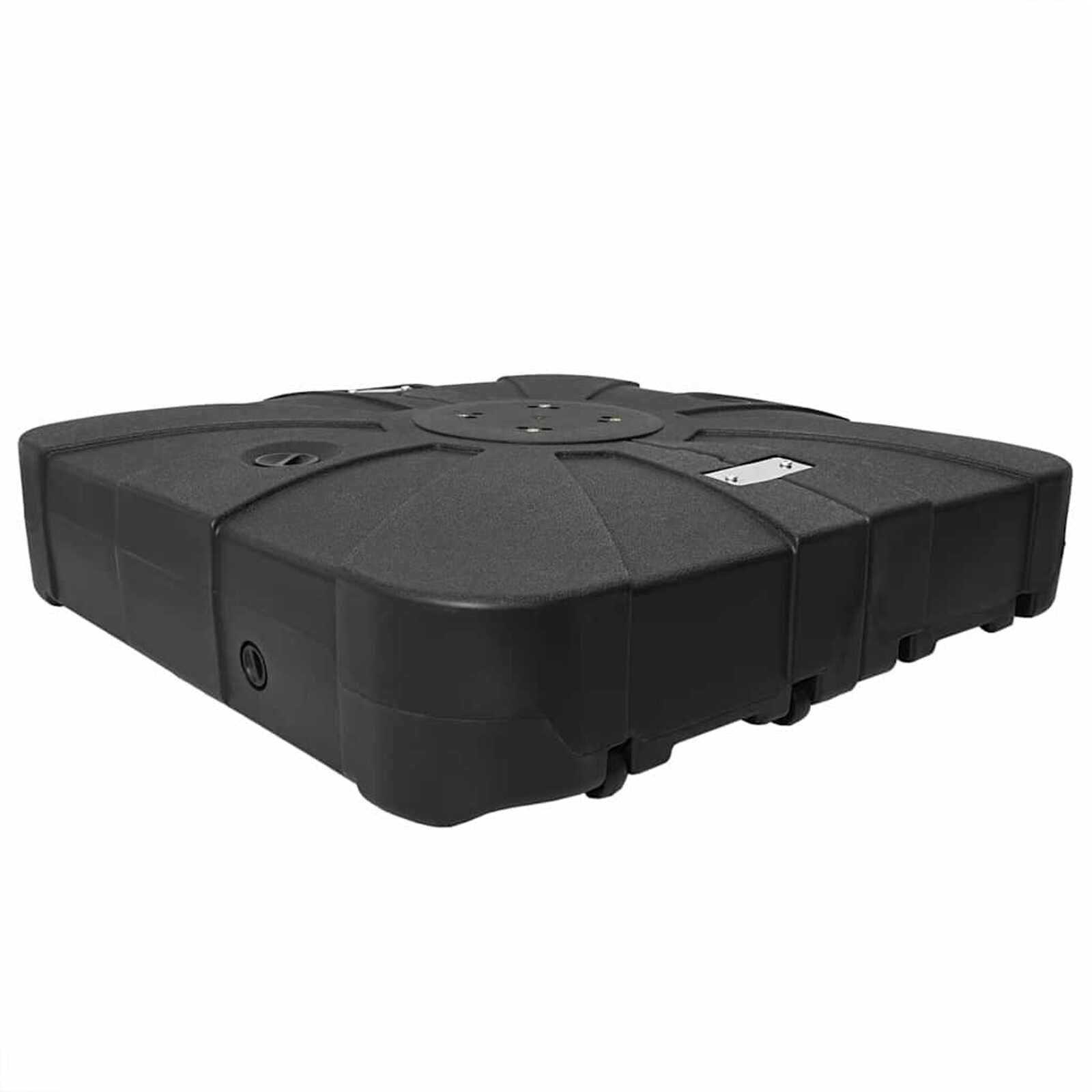 vidaXL Parasolvoet Set (2x) Zwart -51%! Zo goed als nieuw
