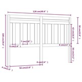 vidaXL Hoofdbord Grenenhout 126cm - 35% Korting!