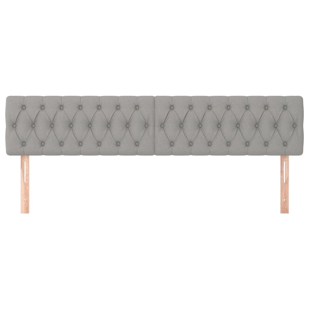 vidaXL Hoofdborden 2x 100cm Lichtgrijs - 56% Korting!