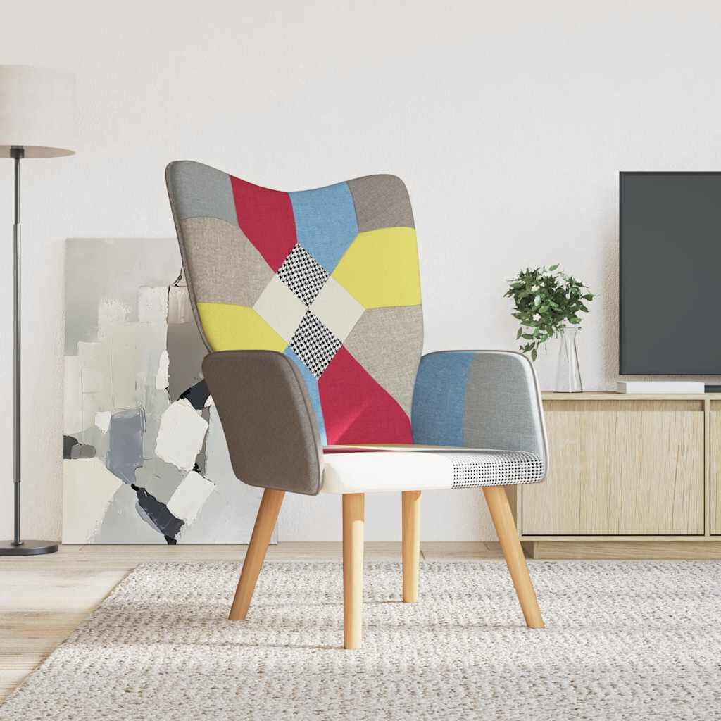 VidaXL Relaxstoel Patchwork - 46% Korting! Zo Goed Als Nieuw