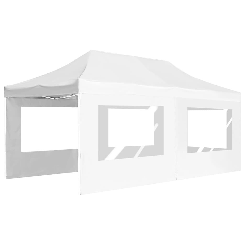 Partytent Inklapbaar 6x3m Wit Aluminium -46% Korting!