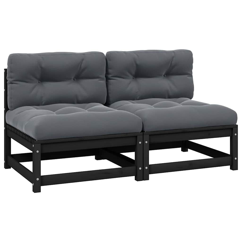 VidaXL Tuinbanken (2x) Grenenhout Antraciet -59%