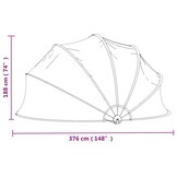 vidaXL Zwembadoverkapping 376x188cm - 51% Korting!