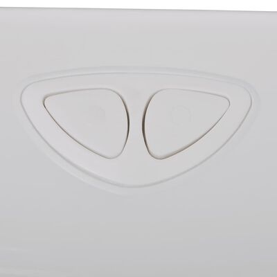 VidaXL Toiletstortbak - Wit - 3/6L - 61% Korting!
