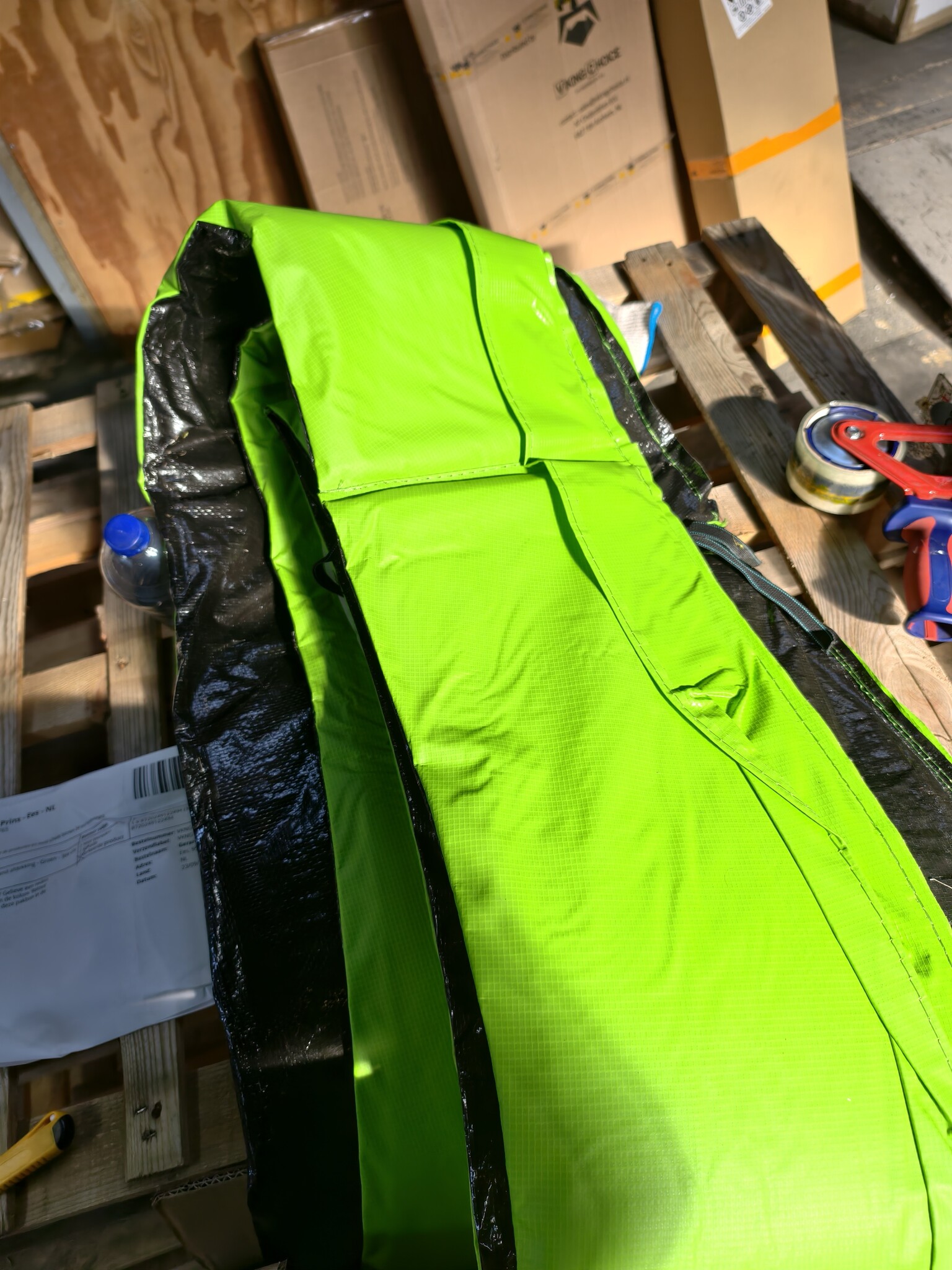 Trampoline Rand 366cm Groen - Zo Goed Als Nieuw! 40% Korting
