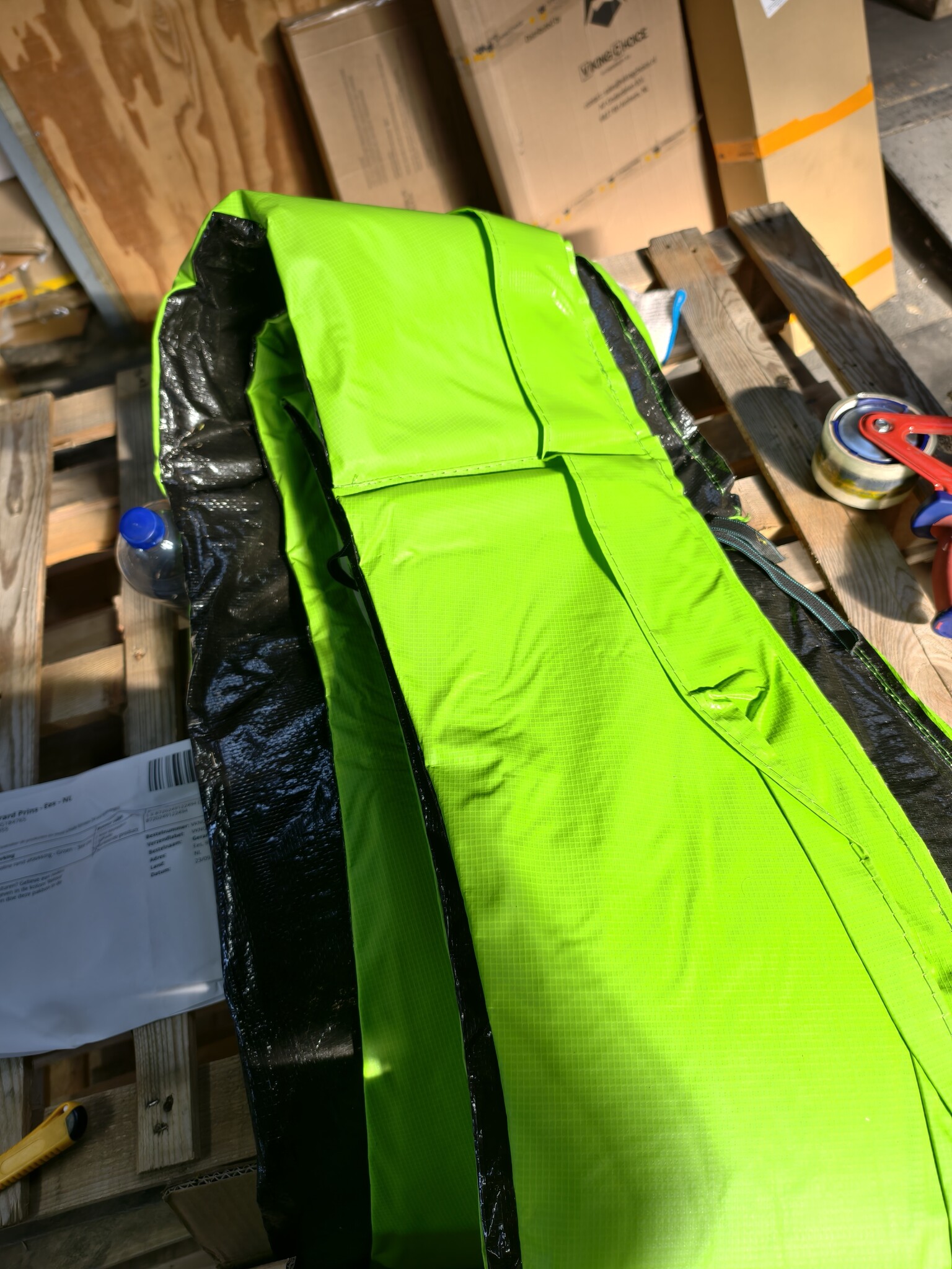Trampoline Rand 366cm Groen - Zo Goed Als Nieuw! 40% Korting