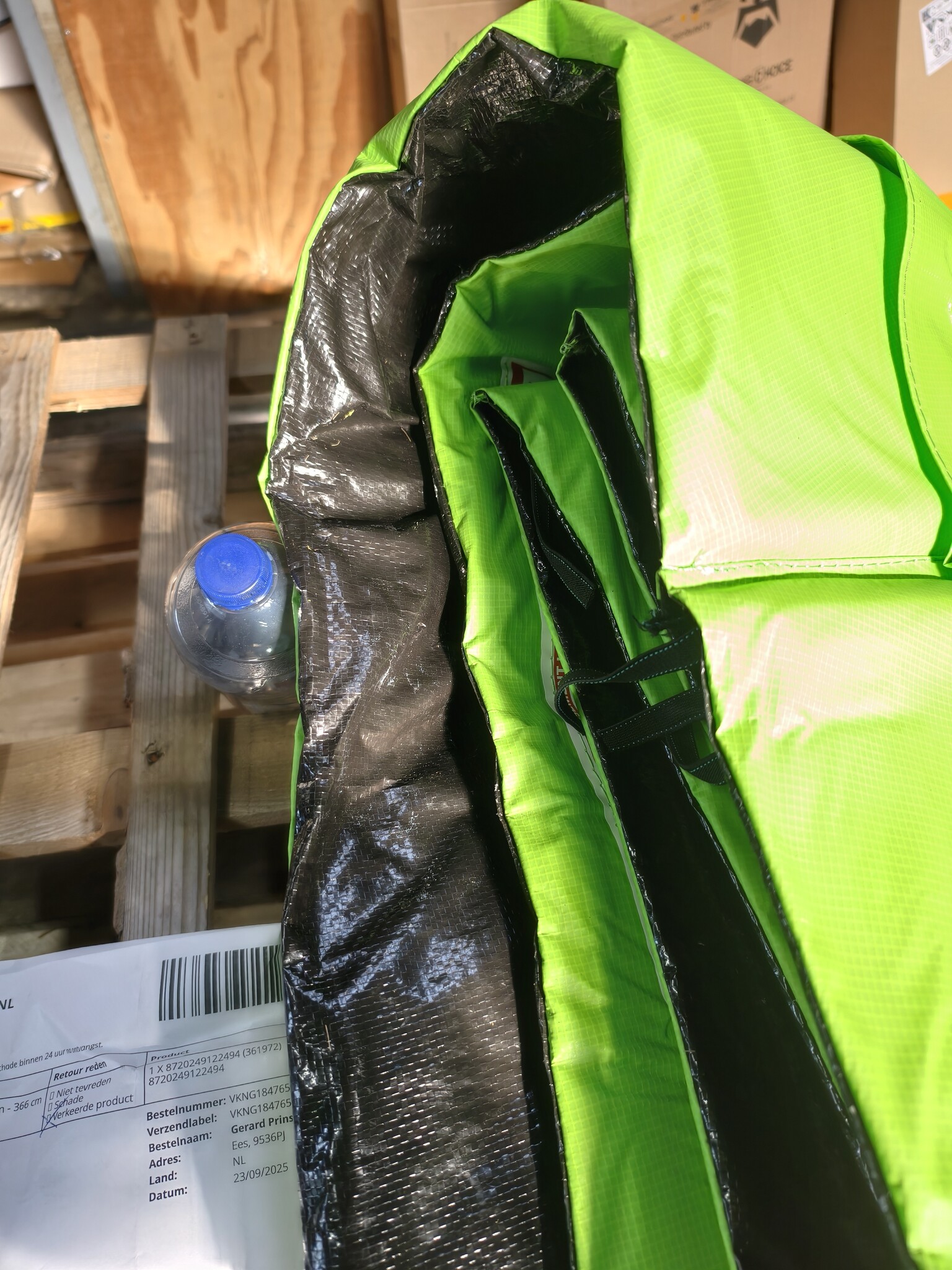 Trampoline Rand 366cm Groen - Zo Goed Als Nieuw! 40% Korting