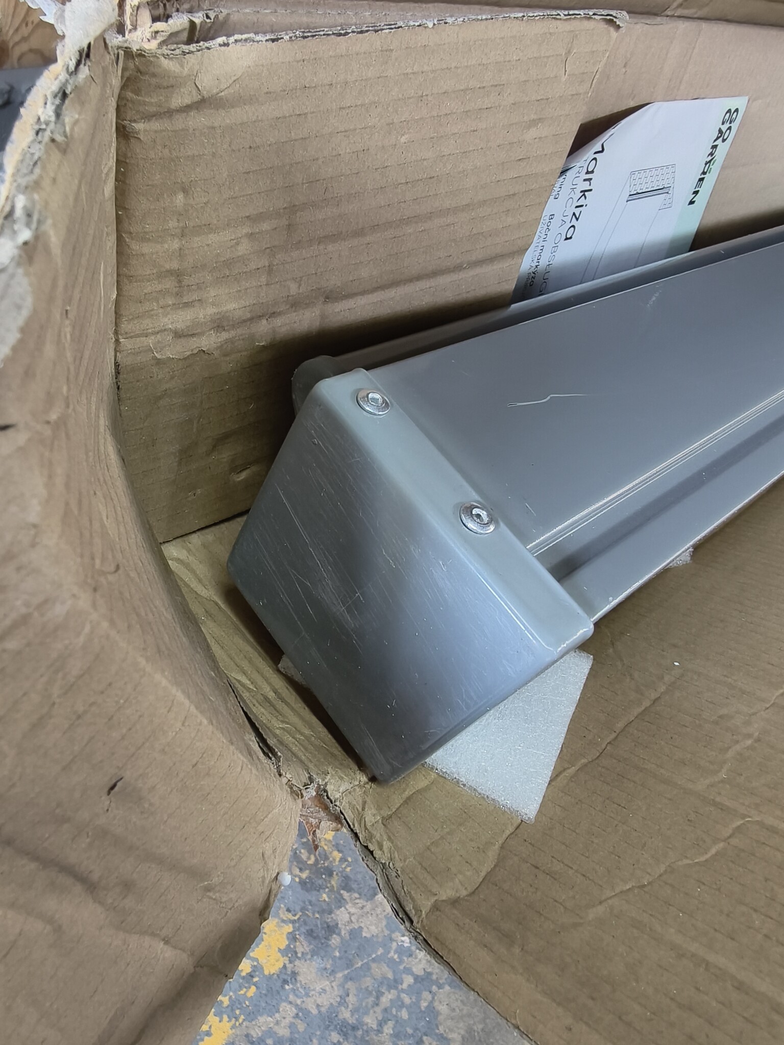 Windscherm Grijs 350x180cm - 40% Korting! (Retour)
