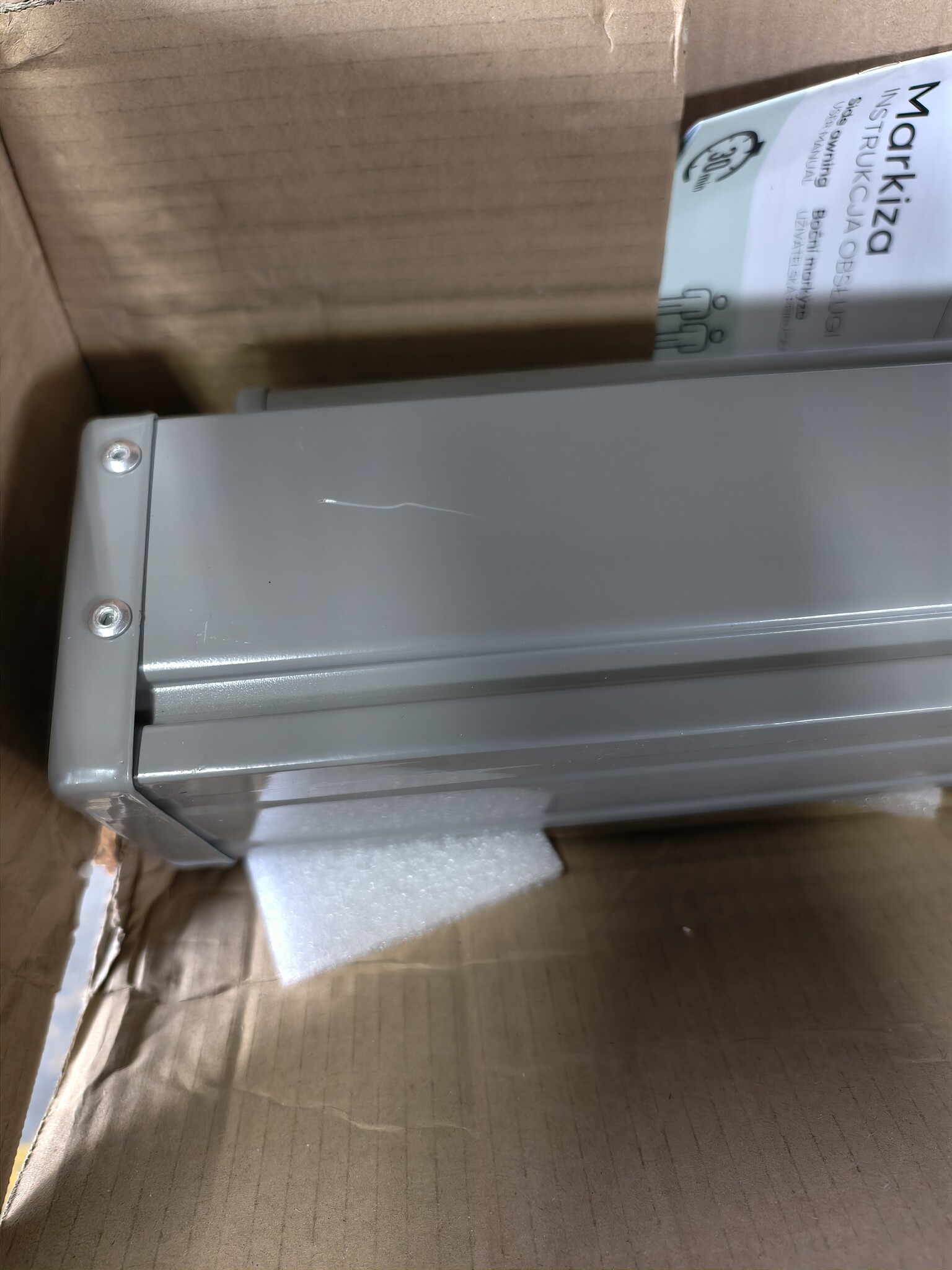 Windscherm Grijs 350x180cm - 40% Korting! (Retour)