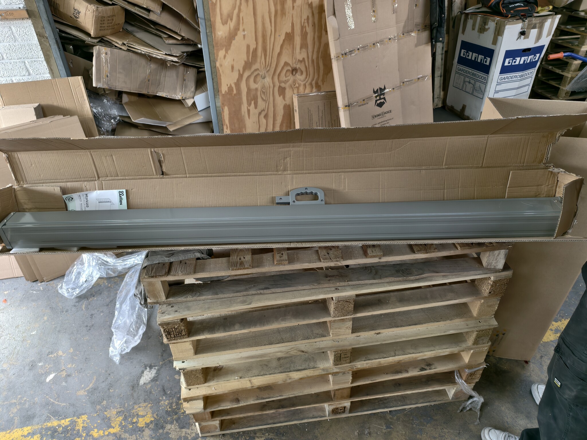 Windscherm Grijs 350x180cm - 40% Korting! (Retour)
