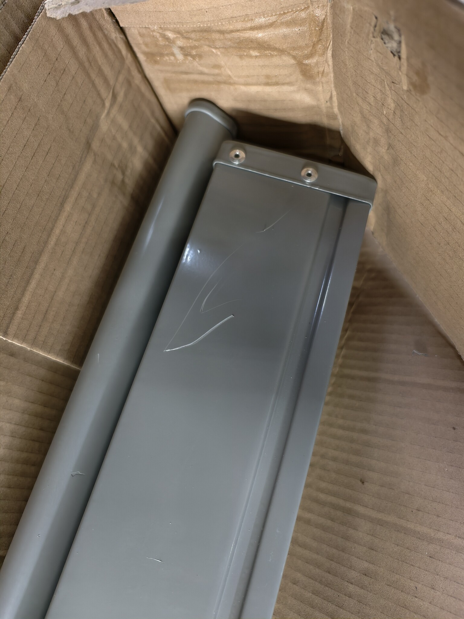 Windscherm Grijs 350x180cm - 40% Korting! (Retour)