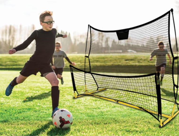 Voetbaldoel met Rebounder 2-in-1 - 220cm - 40% Korting!