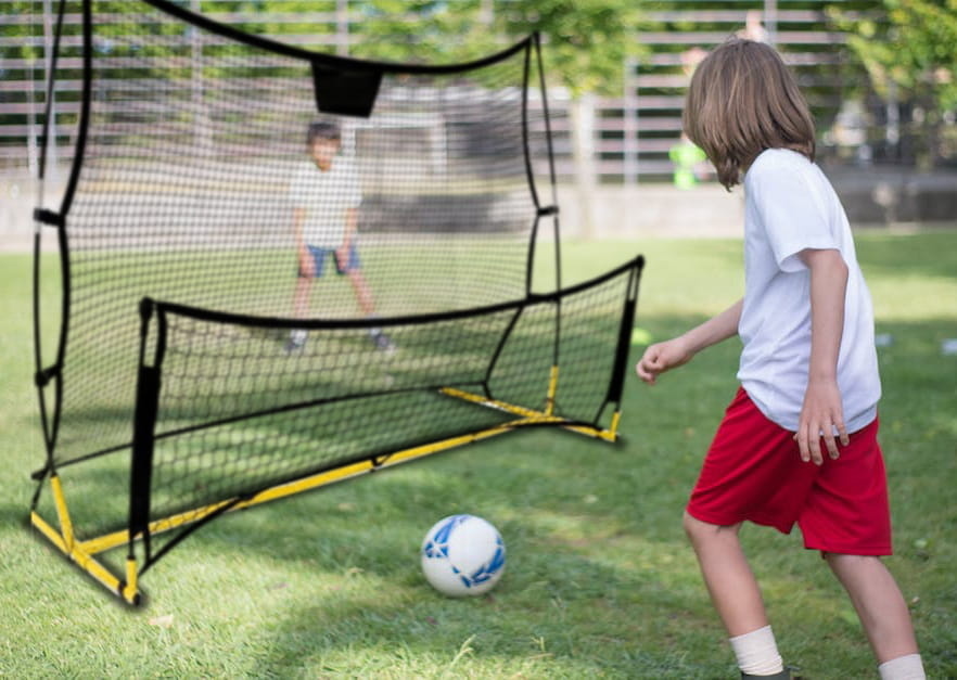 Voetbaldoel met Rebounder 2-in-1 - 220cm - 40% Korting!