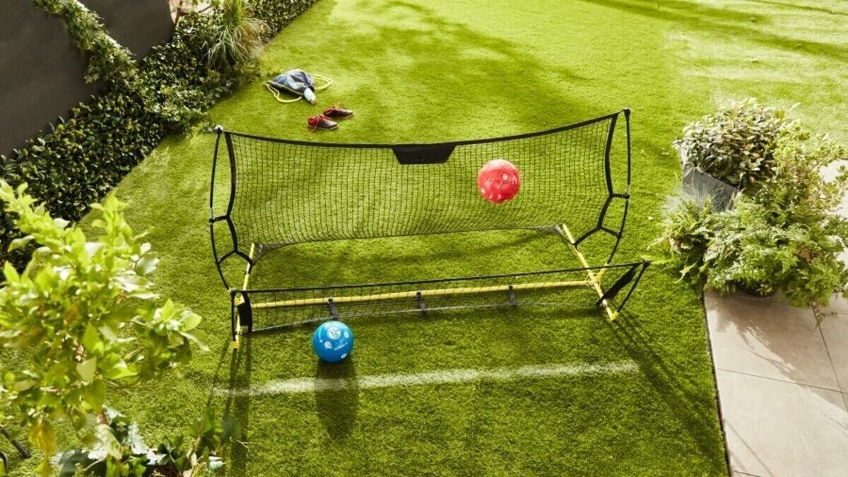 Voetbaldoel met Rebounder 2-in-1 - 220cm - 40% Korting!