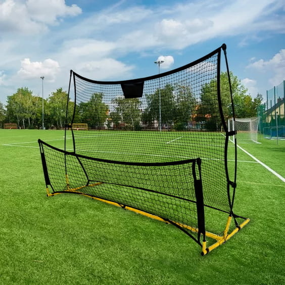 Voetbaldoel met Rebounder 2-in-1 - 220cm - 40% Korting!