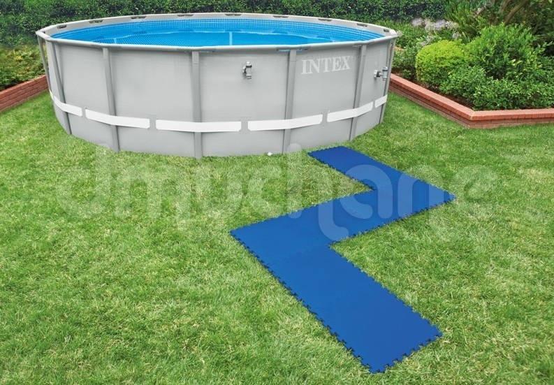 Intex Zwembad Tegels Blauw (8 st) - 50x50cm - 40% Korting!