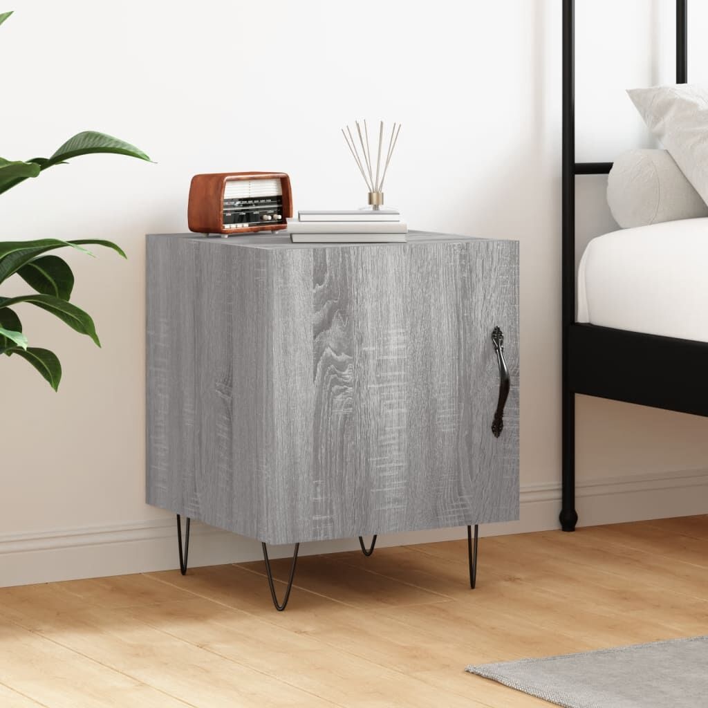 Nachtkastje Grijs Sonoma Eiken 40x40x50cm - 53% Korting!