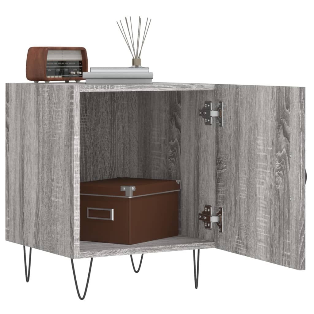 Nachtkastje Grijs Sonoma Eiken 40x40x50cm - 53% Korting!