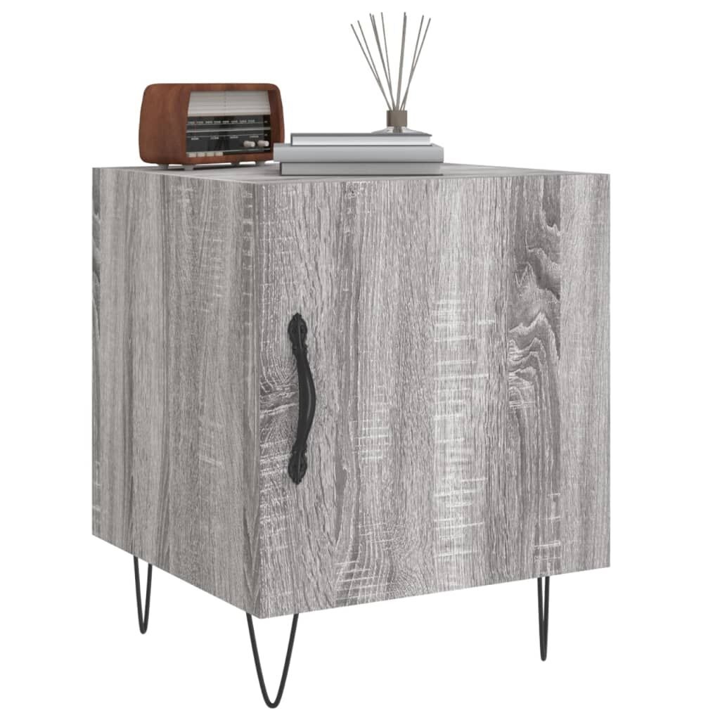 Nachtkastje Grijs Sonoma Eiken 40x40x50cm - 53% Korting!