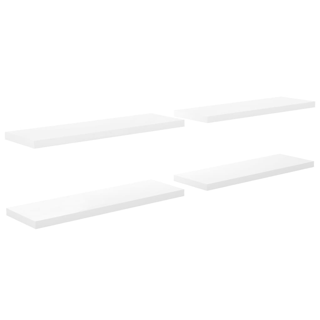 VidaXL Wandplanken Wit Hoogglans (120cm) - 64% Korting!