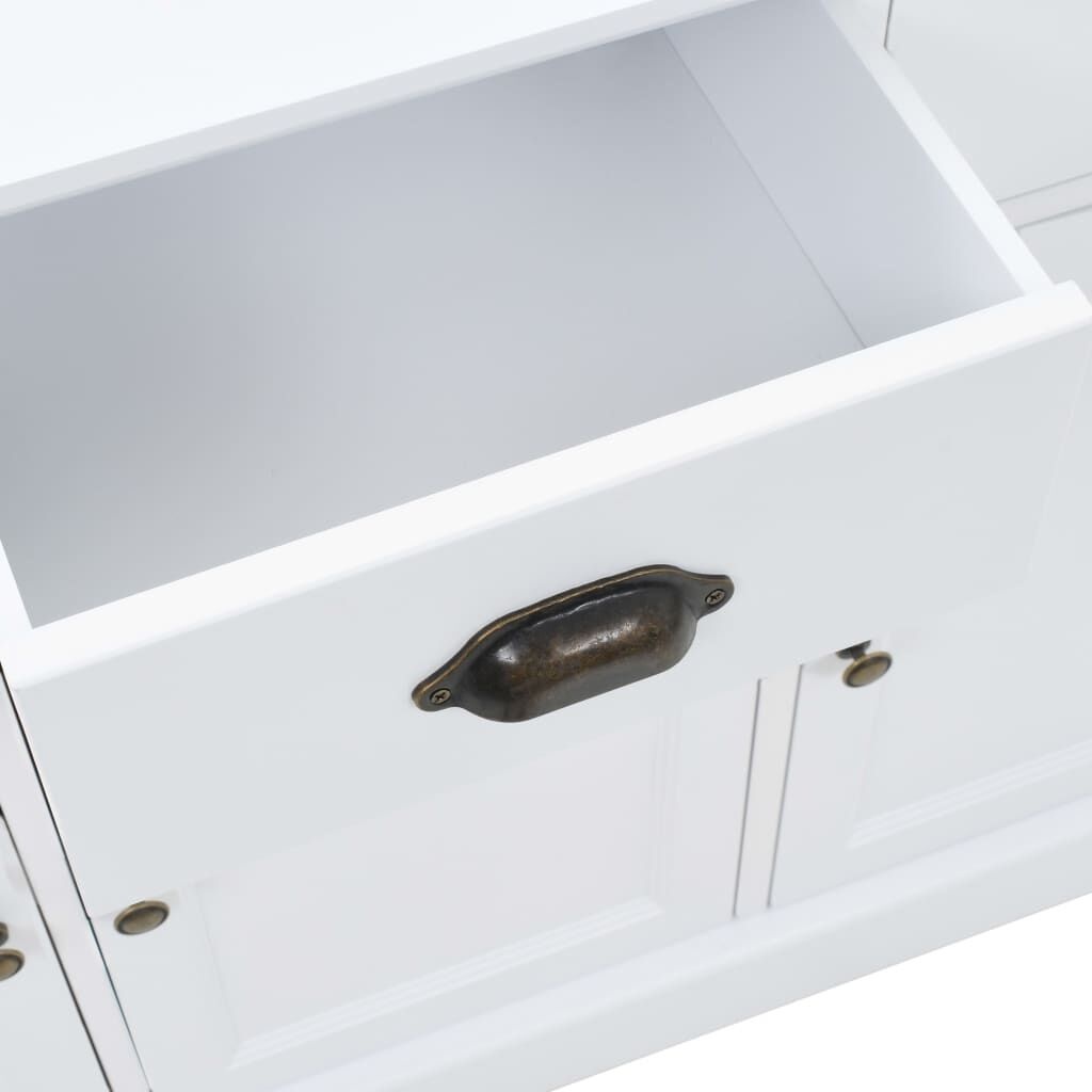 VidaXL Dressoir Wit MDF/Grenen -51%! Zo Goed Als Nieuw