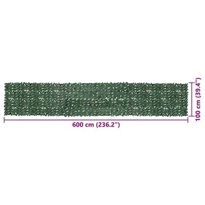 VidaXL Balkonscherm Bladeren 600cm - 65% Korting!