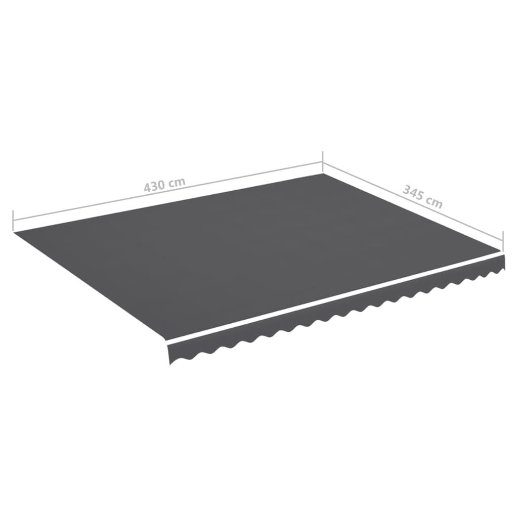 VidaXL Luifeldoek 4,5x3,5m Antraciet - 46% Korting!