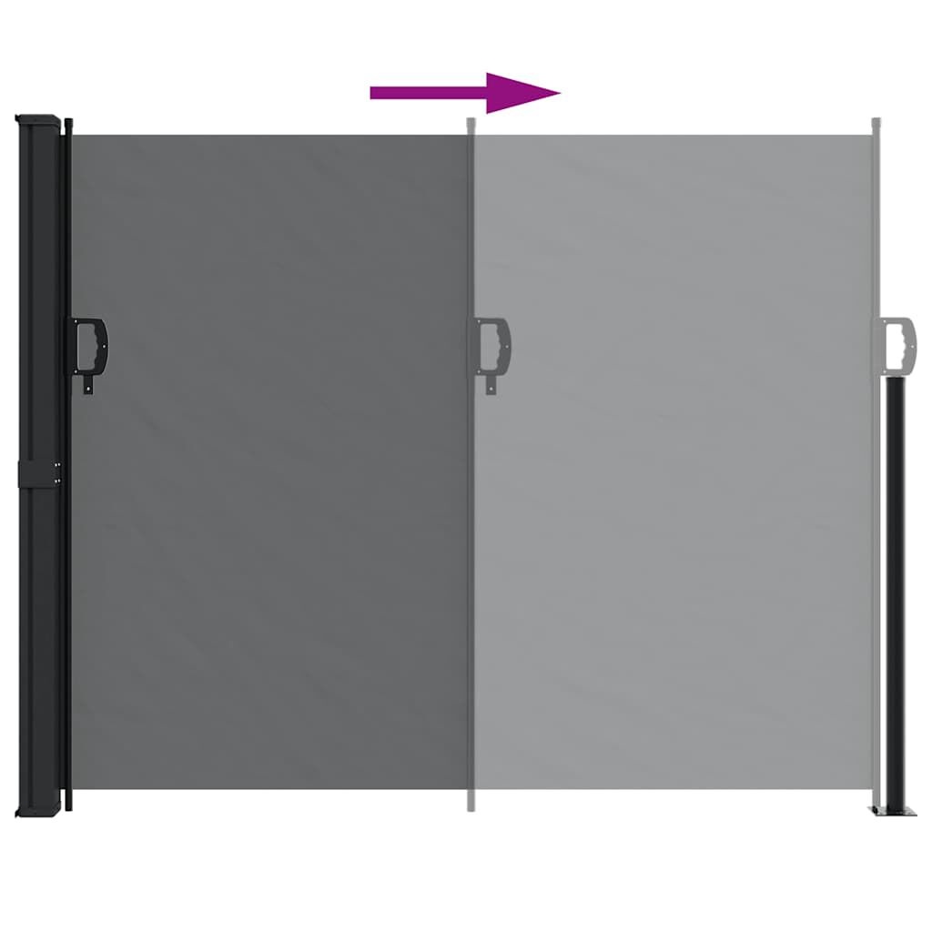 VidaXL Uittrekbaar Windscherm 160x600 cm Zwart - 40% Korting!