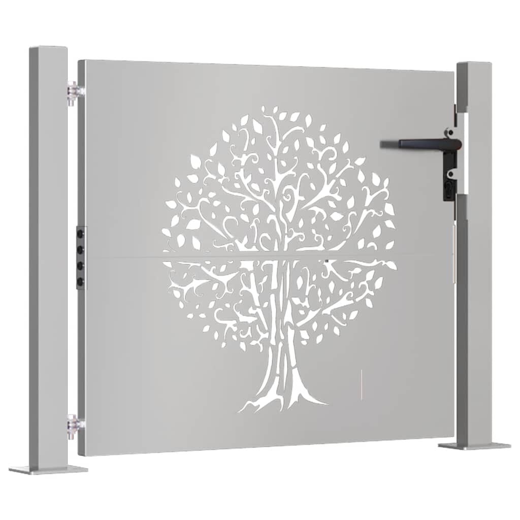 vidaXL Cortenstaal Poort 105x80cm - Boomdesign - 40% Korting!