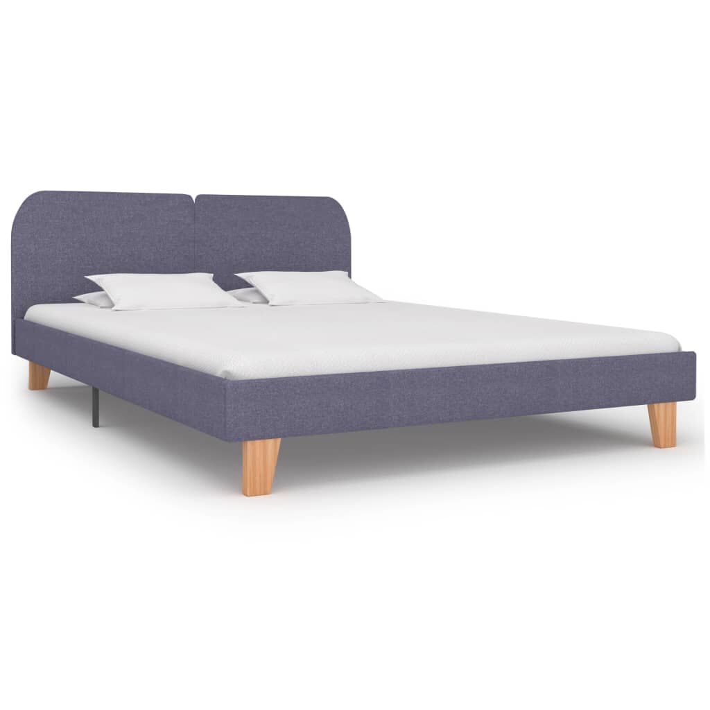 VidaXL Bedframe 160x200 Lichtgrijs - Zo Goed Als Nieuw! -40%